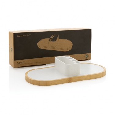 Logo trade promotional merchandise image of: Ontario RCS rplastic 10W dual wireless