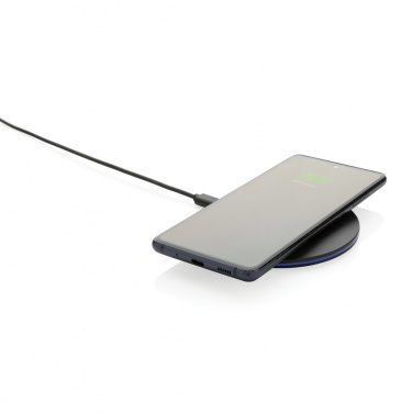 Logo trade corporate gift photo of: RCS recycled plastic 15W Wireless fast charger