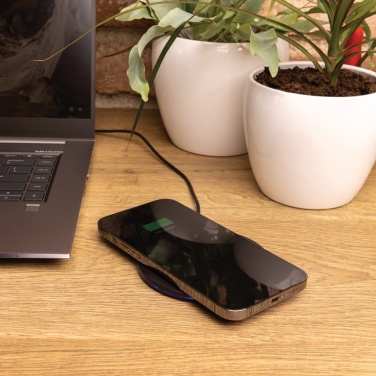 Logotrade advertising product image of: RCS recycled plastic 15W Wireless fast charger