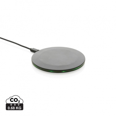 Logo trade advertising product photo of: RCS recycled plastic 15W Wireless fast charger