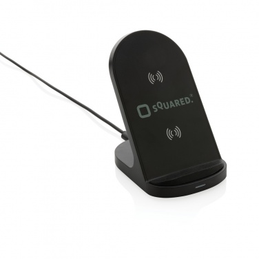 Logotrade business gifts photo of: RCS recycled plastic double coil wireless stand 15W