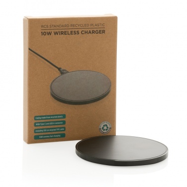 Logotrade promotional gifts photo of: RCS standard recycled plastic 10W wireless charger