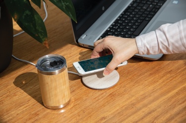 Logo trade promotional merchandise image of: 5W Wheat straw wireless charger