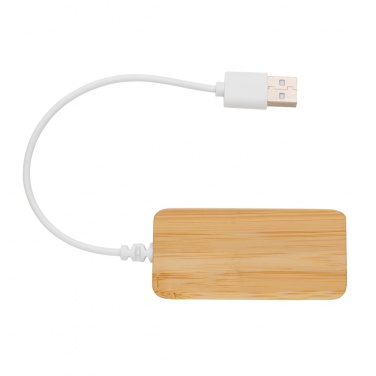 Logo trade advertising products picture of: Bamboo hub with Type-C