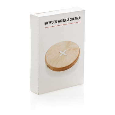 Logotrade promotional item picture of: 5W wood wireless charger
