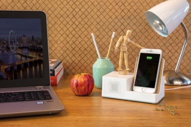 Logotrade corporate gifts photo of: Ontario 5W wireless charger with speaker