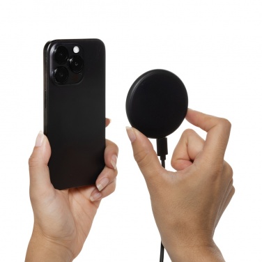 Logo trade promotional gifts picture of: Magnapad 15W RCS rplastic magnetic 3 in 1 charging pad