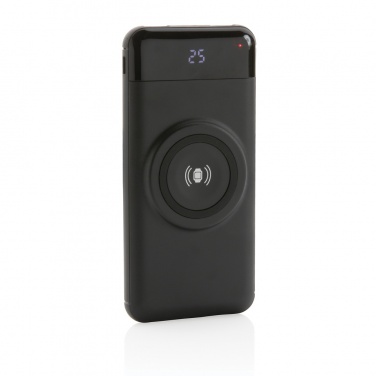 Logo trade promotional giveaways picture of: 10.000 mah wireless powerbank with watch charger