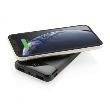 Logo trade promotional products image of: 10.000 mah wireless powerbank with watch charger
