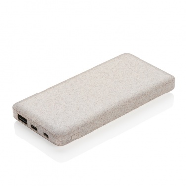 Logotrade promotional giveaway picture of: 10.000 mah wheat straw powerbank