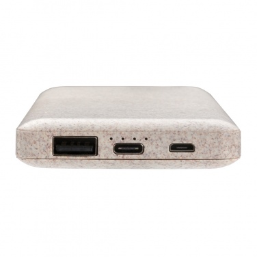 Logotrade promotional merchandise picture of: 10.000 mah wheat straw powerbank