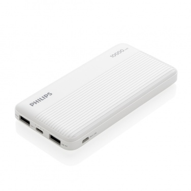 Logo trade promotional product photo of: Philips 10.000 mAh slim powerbank