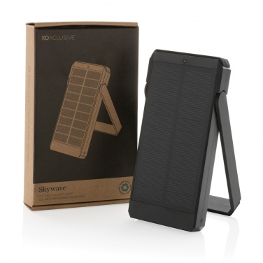 Logo trade promotional giveaways picture of: Skywave RCS recycled plastic solar powerbank 10000 mAh