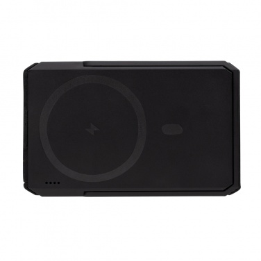 Logo trade promotional merchandise photo of: Skywave RCS rplastic solar powerbank 5000 mAh 10W wireless