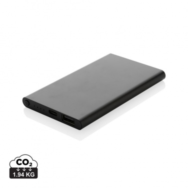 Logotrade business gift image of: RCS recycled plastic/aluminum 4000 mah powerbank with type C