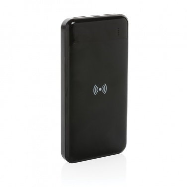 Logo trade promotional merchandise photo of: RCS standard recycled plastic wireless powerbank