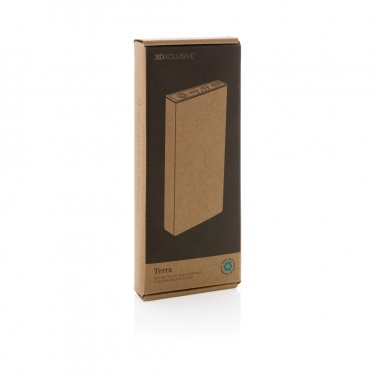 Logo trade promotional giveaways image of: Terra RCS recycled 18W aluminium powerbank 10.000 mAh