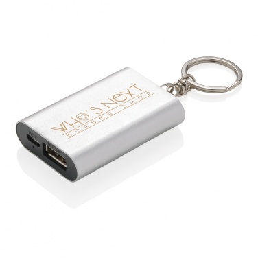 Logo trade promotional merchandise photo of: 1.000 mAh keychain powerbank