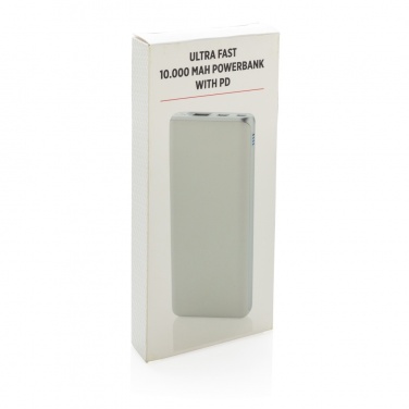 Logotrade promotional gifts photo of: Ultra fast 10.000 mAh powerbank with PD