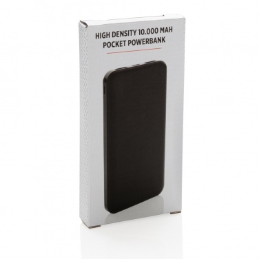 Logo trade promotional giveaways picture of: High Density 10.000 mAh Pocket Powerbank