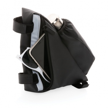 Logotrade promotional item picture of: PU high visibility bike frame bag with bottle holder
