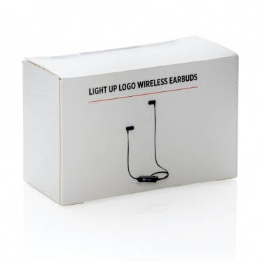 Logotrade promotional gift image of: Light up logo wireless earbuds
