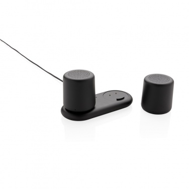 Logotrade promotional item picture of: Double induction charging speaker
