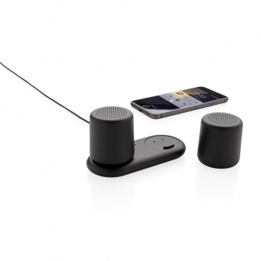 Logotrade promotional item image of: Double induction charging speaker