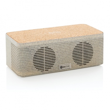 Logotrade promotional item picture of: Wheatstraw wireless charging speaker