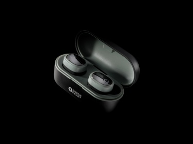 Logo trade business gifts image of: Swiss peak TWS earbuds