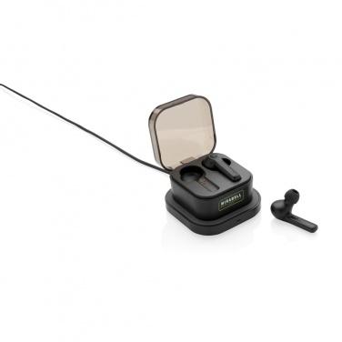 Logo trade promotional giveaways picture of: TWS earbuds in wireless charging case