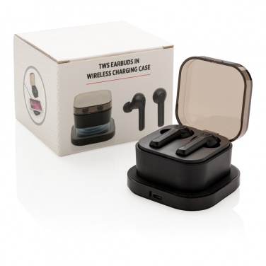 Logotrade promotional product picture of: TWS earbuds in wireless charging case