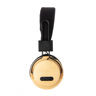 Logo trade promotional items picture of: Bamboo wireless headphone