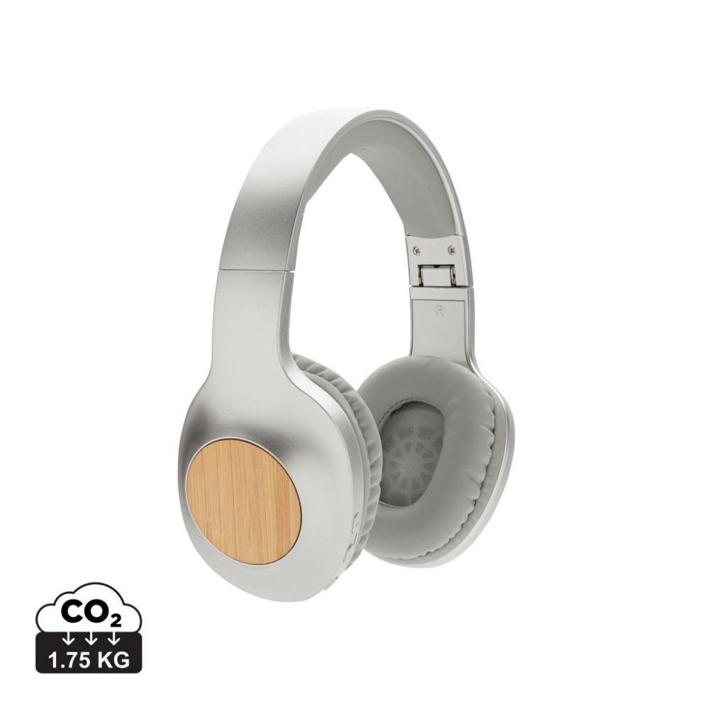 Logotrade promotional giveaway picture of: Dakota Bamboo wireless headphone