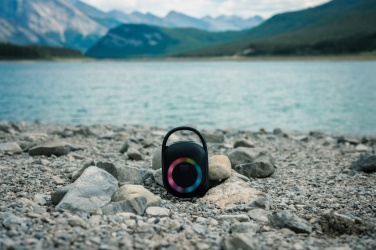 Logo trade advertising product photo of: RCS recycled plastic Lightboom 5W Clip speaker