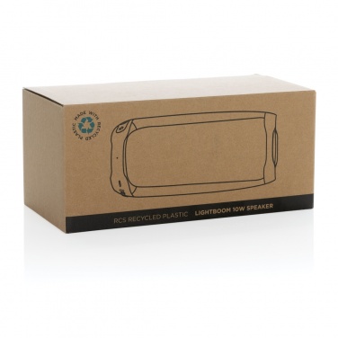 Logotrade corporate gifts photo of: RCS recycled plastic Lightboom 10W speaker