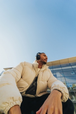 Logo trade promotional giveaways image of: Urban Vitamin Cupertino RCS rplastic ANC headphone