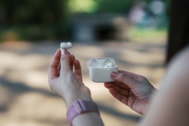 Logotrade advertising product picture of: RCS recycled plastic Liberty Pro wireless earbuds