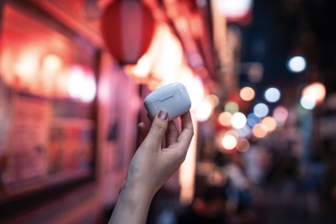Logo trade advertising products picture of: RCS recycled plastic Liberty Pro wireless earbuds