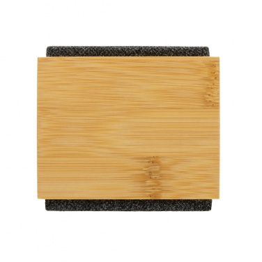 Logo trade corporate gifts image of: Wynn 5W bamboo wireless speaker