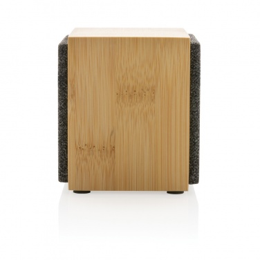 Logo trade promotional gifts image of: Wynn 5W bamboo wireless speaker