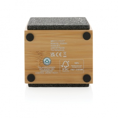 Logo trade promotional product photo of: Wynn 5W bamboo wireless speaker