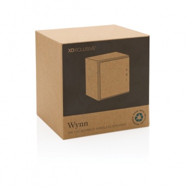 Logotrade promotional item image of: Wynn 5W bamboo wireless speaker