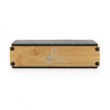 Logo trade business gifts image of: Wynn 10W bamboo wireless speaker