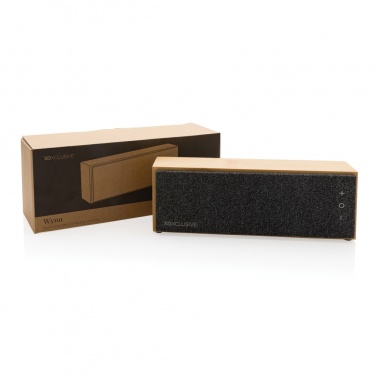Logo trade promotional items picture of: Wynn 10W bamboo wireless speaker