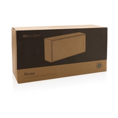 Logo trade advertising product photo of: Wynn 20W bamboo wireless speaker