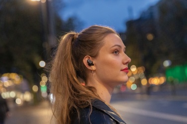 Logo trade promotional giveaways picture of: Urban Vitamin Gilroy hybrid ANC and ENC earbuds