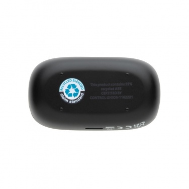 Logo trade promotional giveaways image of: Urban Vitamin Palm Springs RCS rplastic ENC earbuds