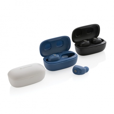 Logo trade promotional giveaways picture of: Urban Vitamin Palm Springs RCS rplastic ENC earbuds