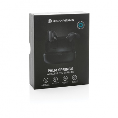 Logo trade promotional item photo of: Urban Vitamin Palm Springs RCS rplastic ENC earbuds